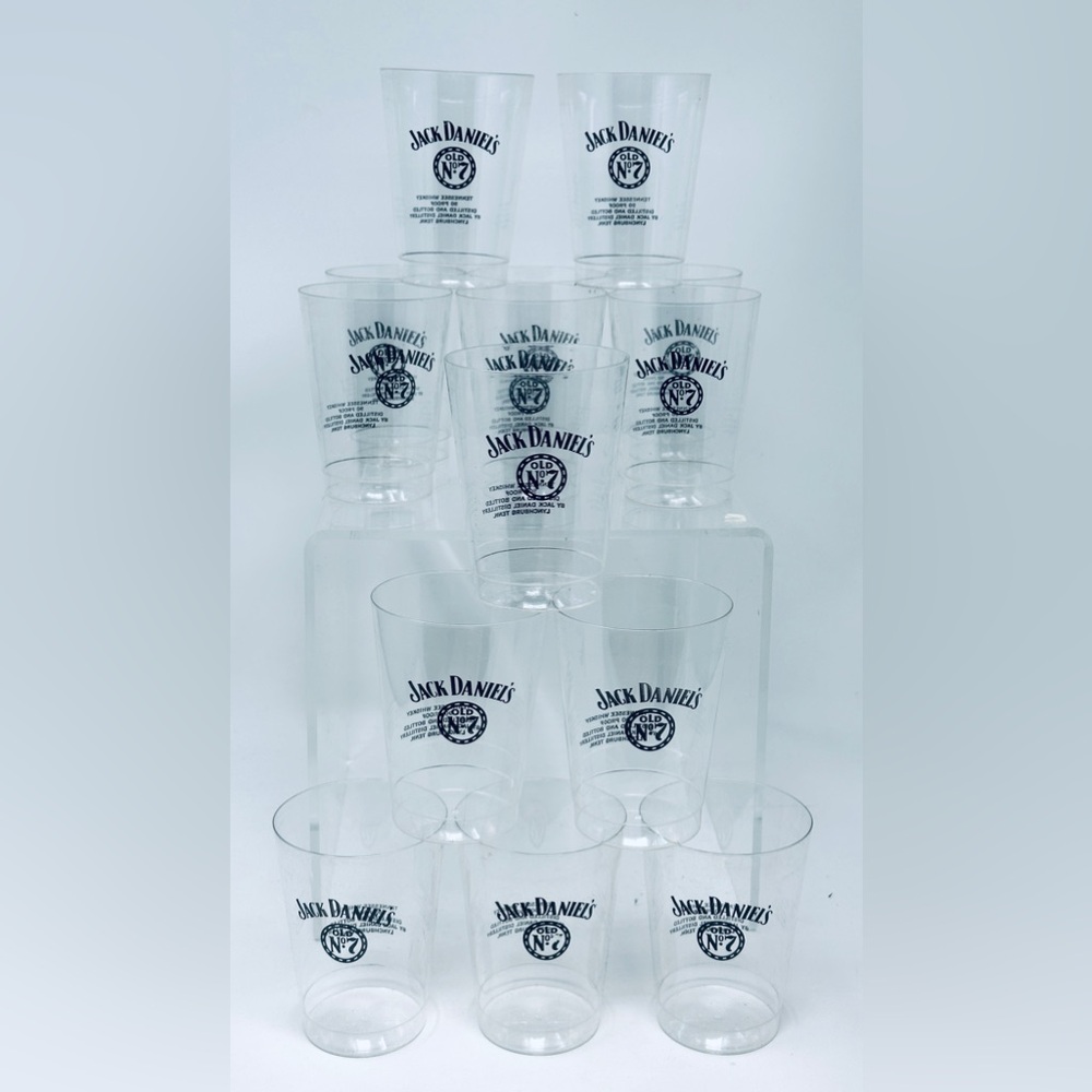 Vintage NEW 14 Jack Daniel’s Old No 7 Plastic Party Cups